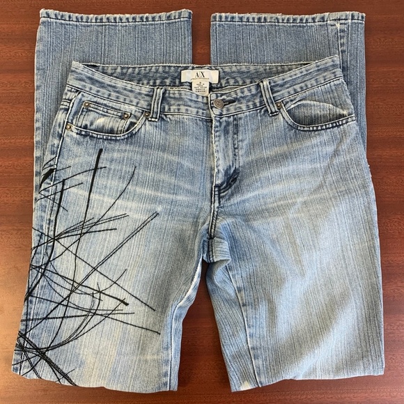 Armani Exchange Mid-rise Bootcut 100% Cotton - Picture 2 of 8